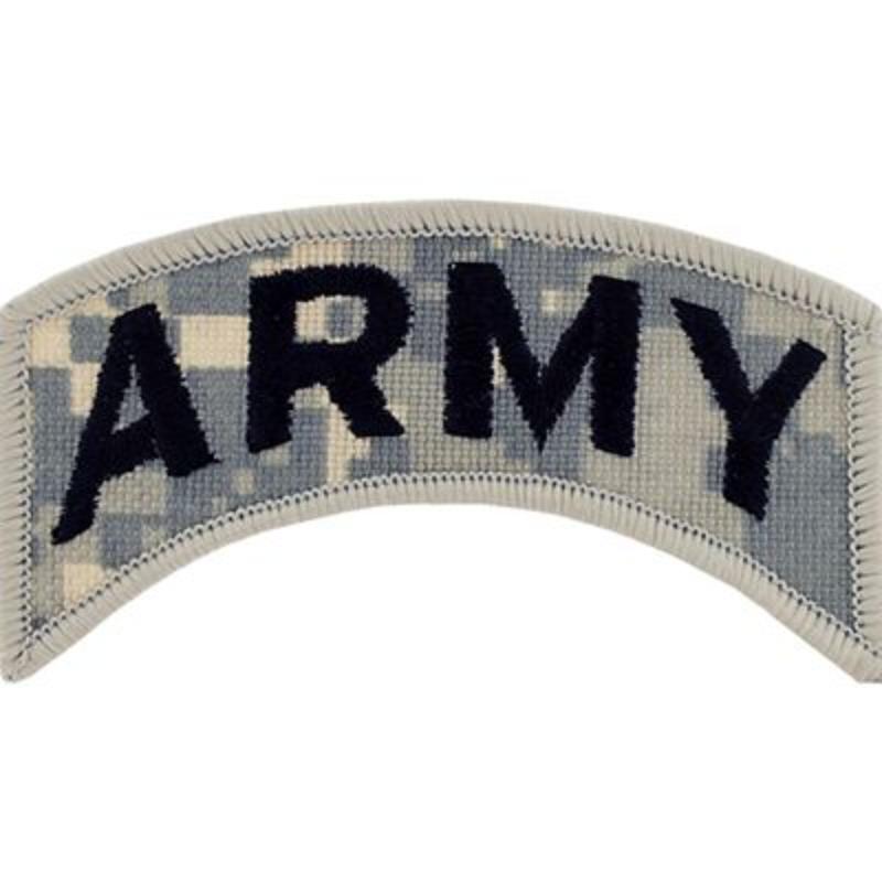 PM0673 Patch - Army, Tab - Camo - 2.75 in.