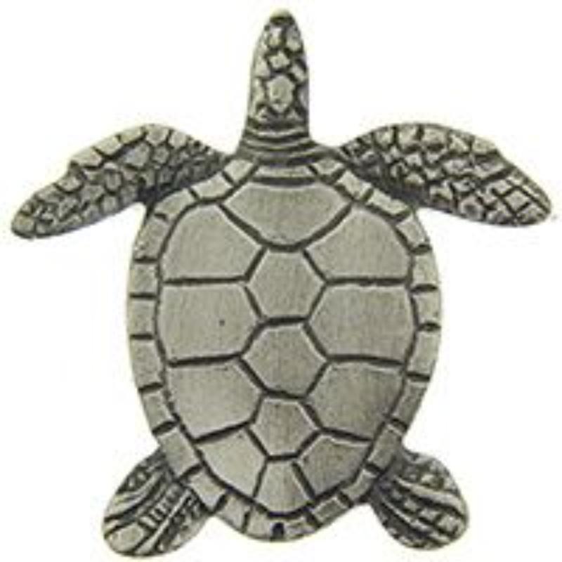 P00695 Pin - Turtle, Pewter - 1 in.