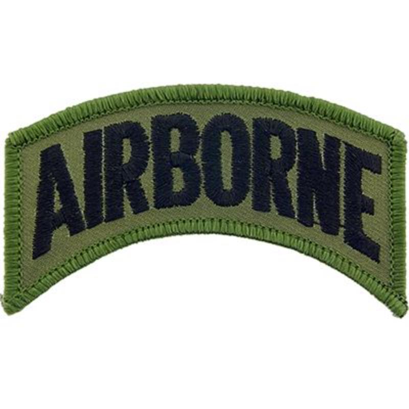PM0751 Patch - Army, Tab, Airborne - 3.38 x 1.88 in.