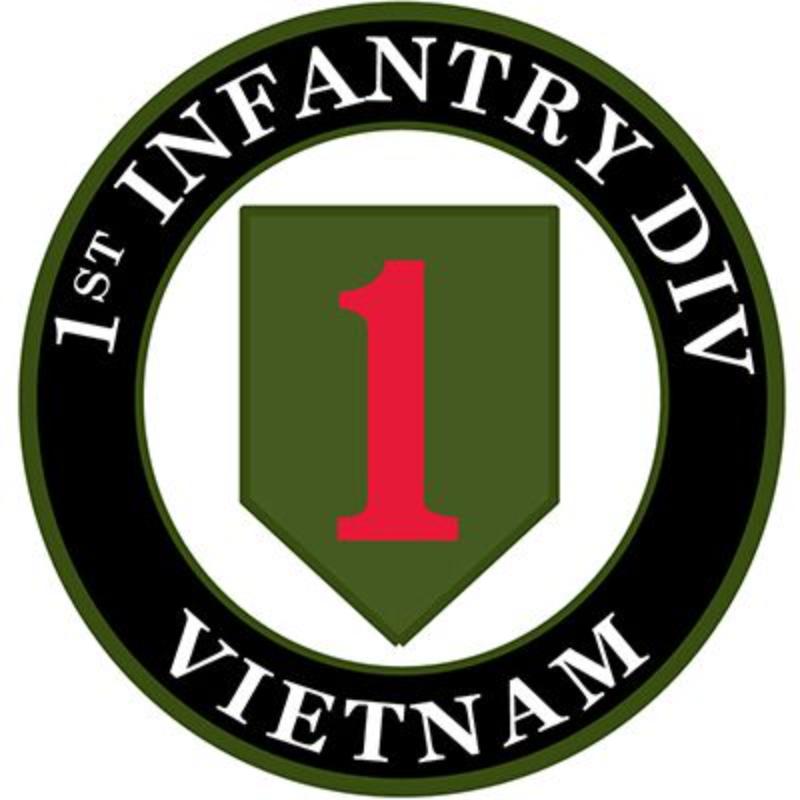 PM0795 Patch - Vietnam, Army, 1st Division - 3.63 in.
