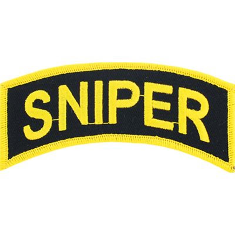 PM0803 Patch - Army, Tab, Sniper - 3.88 x 1.25 in.