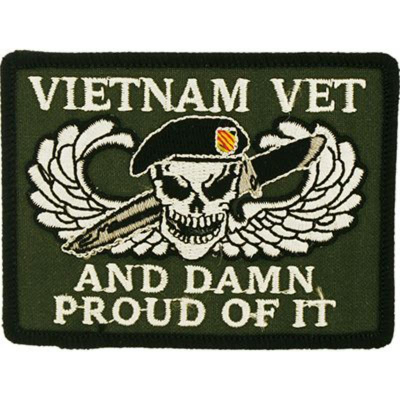 PM0806 Patch - Vietnam, Damn Proud - 3.5 x 2.5 in.