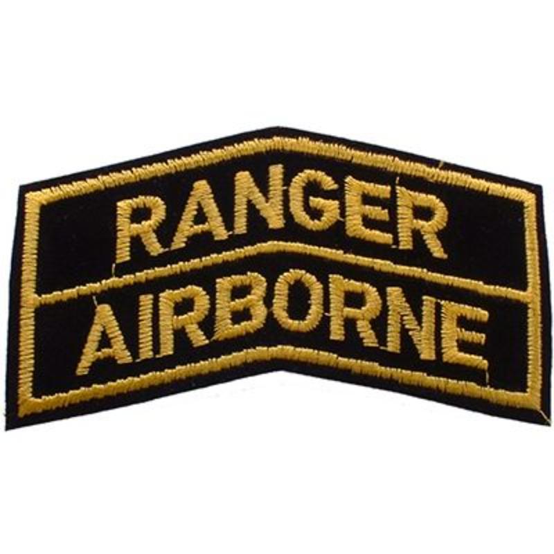 PM0812 Patch - Military, Ranger - Airborne - 3 x 1.63 in.