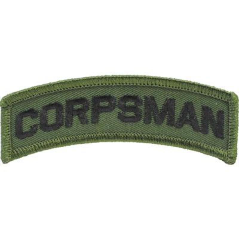PM0813 Patch - USN, Tab, Corpsman - 3.5 x 1 in.