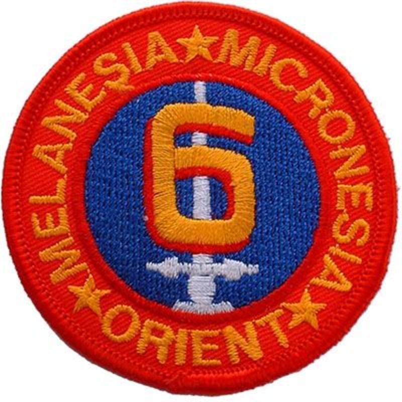 PM0817 Patch - USMC, 6th Division - 3 in.