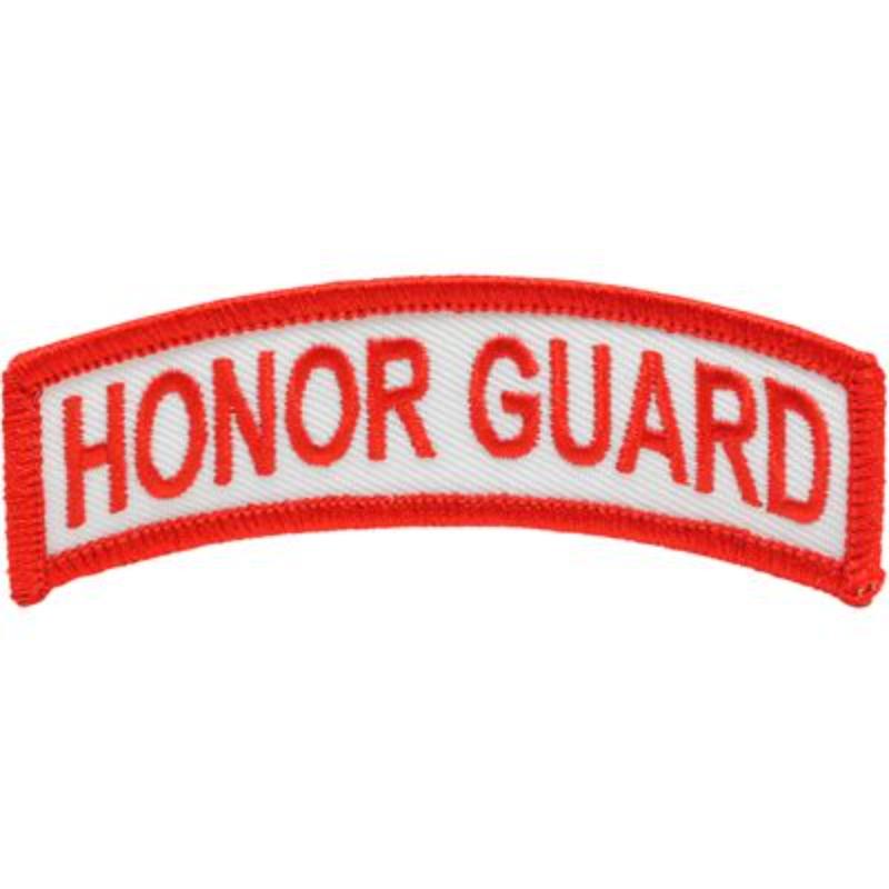 PM0820 Patch - Honor Guard Tab - Red & White - 3.63 x 1.62 in.