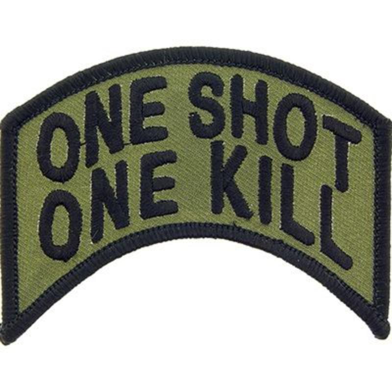 PM0880 Patch - One Shot One Kill - 3.38 x 1.63 in.