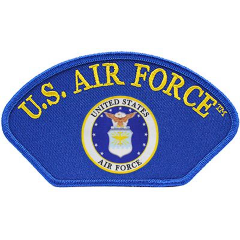 PM1373 Patch - USAF, Hat, Emblem - 5.25 x 3 in.