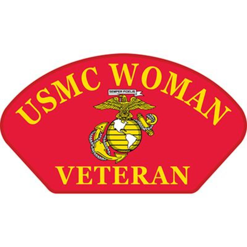 PM1478 Patch - USMC Woman Veteran - 5.25 x 3 in.