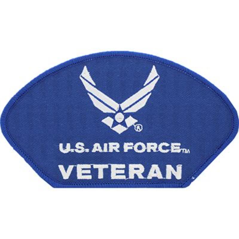 PM1490 Patch - USAF, Hat, Symbol - Veteran - 5.25 x 3 in.