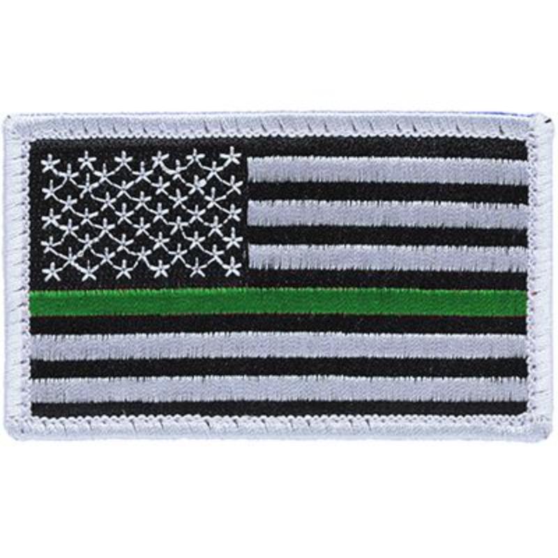 PM3110 Patch - Flag, USA, Green Line - Large - 3.38 x 2 in.