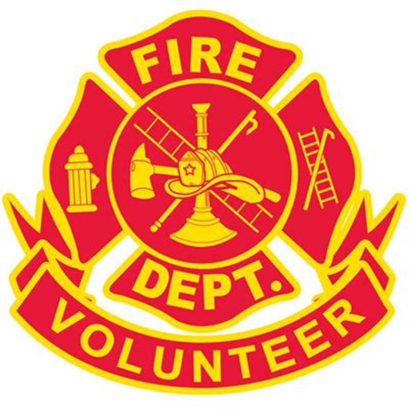 PM3953 Patch - Fire, VFD, Logo - Yellow & Red - 3.5 in.