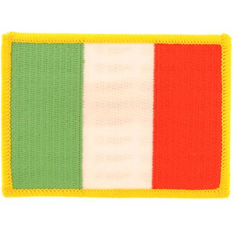 Italy Patch - Multicolor - 3.5 x 2.5 in. - Durable Embroidery