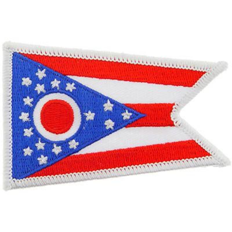 Ohio Patch - Embroidered - 3.5 x 2.5 in. - Durable Material
