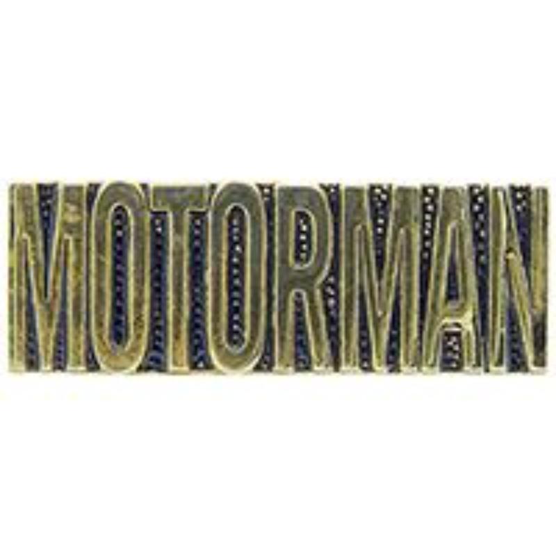 P01473 Pin - RR, Motorman Script - 1 in.