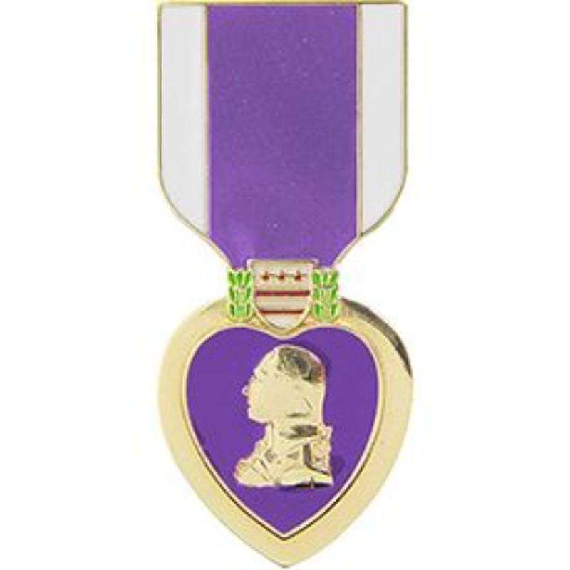 Purple Heart Medal Pin - Large - 1.63 in. - Durable Design