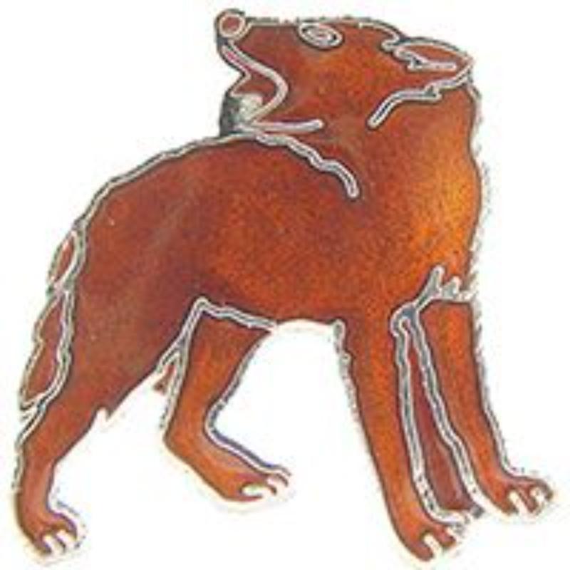 P01512 Pin - Coyote, Standing - 1 in.