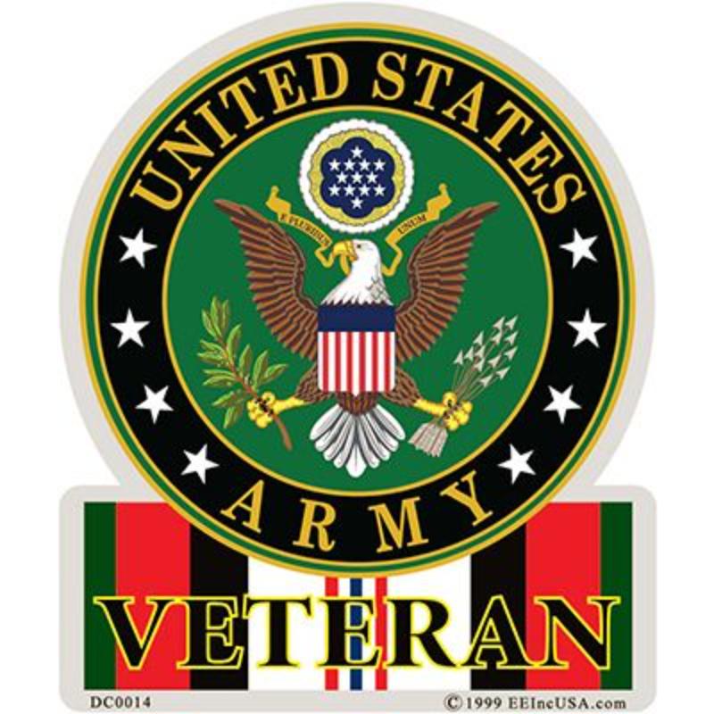 DC0014 Sticker - Enduring Freedom Army - 3.5 x 4.13 in.