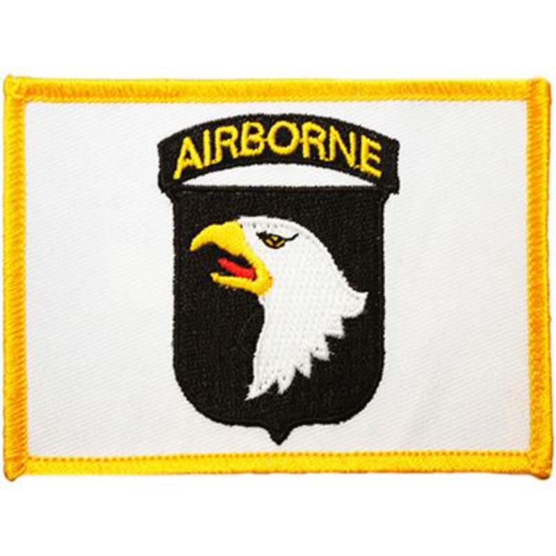 PM3815V Patch - Army, 11st Airborne Flag - Cloth Hook & Eye - 3.5 x 2.25 in.