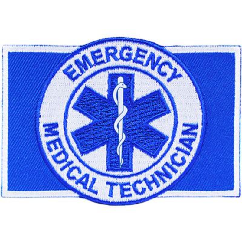 PM3837 Patch - EMT Logo, Rectangle - 3.5 x 2.5 in.