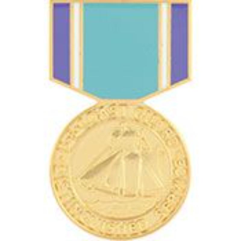 Coast Guard Distinguished Service Medal Pin - Gold - 1.181 in. - Durable Design