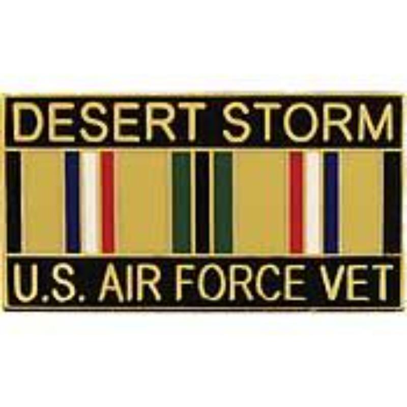 P12261 Pin - Desert Strom USAF, Veteran - 1.125 in.