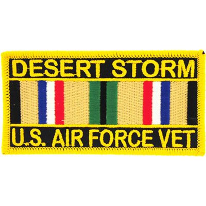 PM1145 Patch - Desert Strom USAF - Service Ribbon - 4 x 2.13 in.