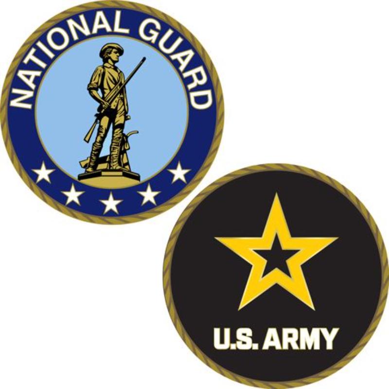 CH1063 Challenge Coin - Army, National Guard - 1.75 in.