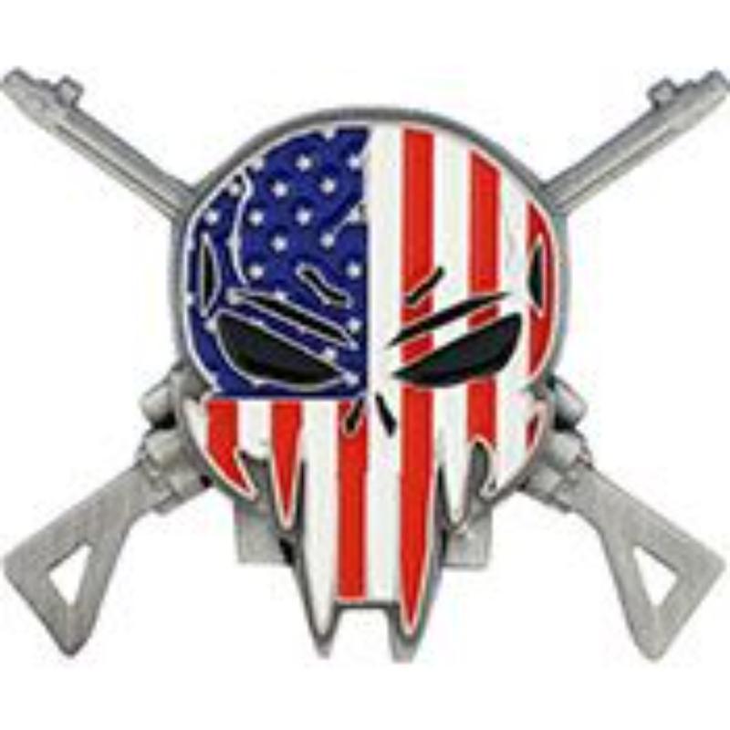 P16187 Pin - Sniper & Rifles RW&B - 1.88 in.