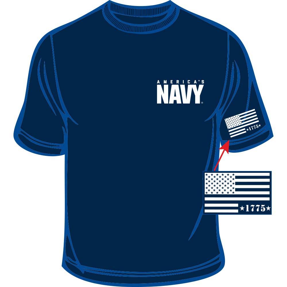 CS0300 T-Shirt - US Navy 1775, Dark Blue