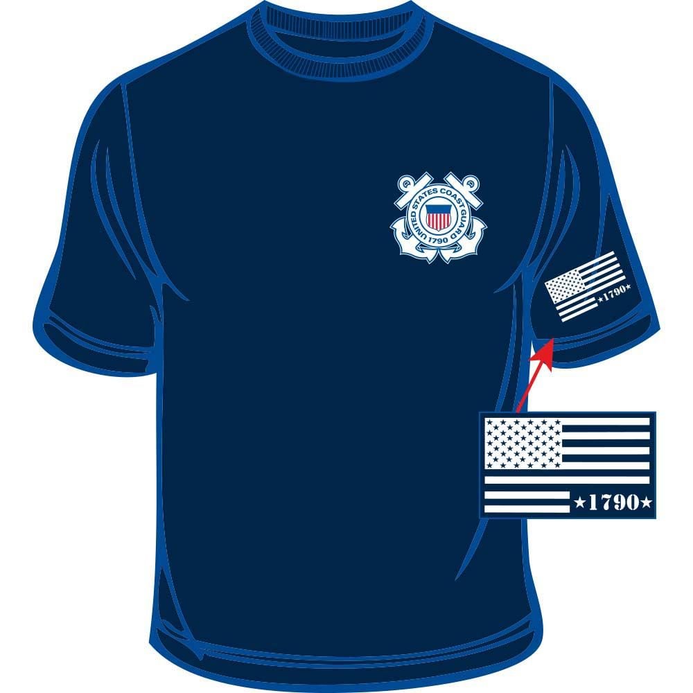 CS0500 T-Shirt - US Coast Guard 1790, Dark Blue