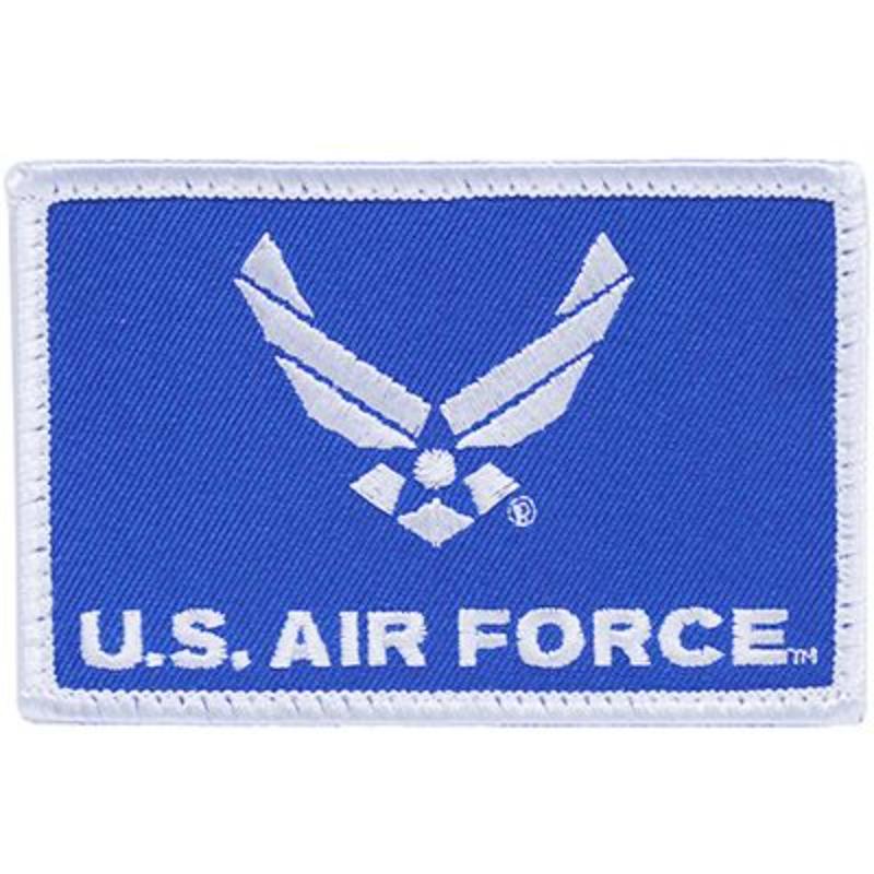 PM3802V Patch - USAF, Flag II - Cloth Hook & Eye - 3.5 x 2.25 in.