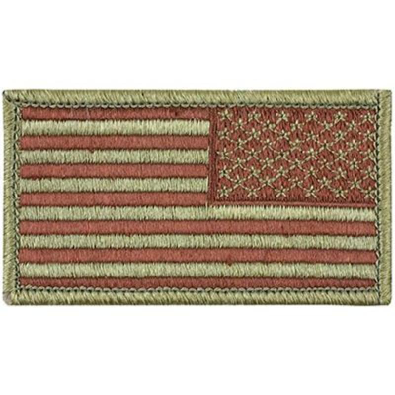 PM1118V Patch - Flag, USA, Ocp AF - Right Cloth Hook & Eye - Spice Brown - 3.38 x 2 in.