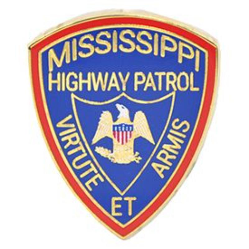 Picture of Eagle Emblems P02524 Pin - Police Patch&#44; Mississippi - 1.125 in.