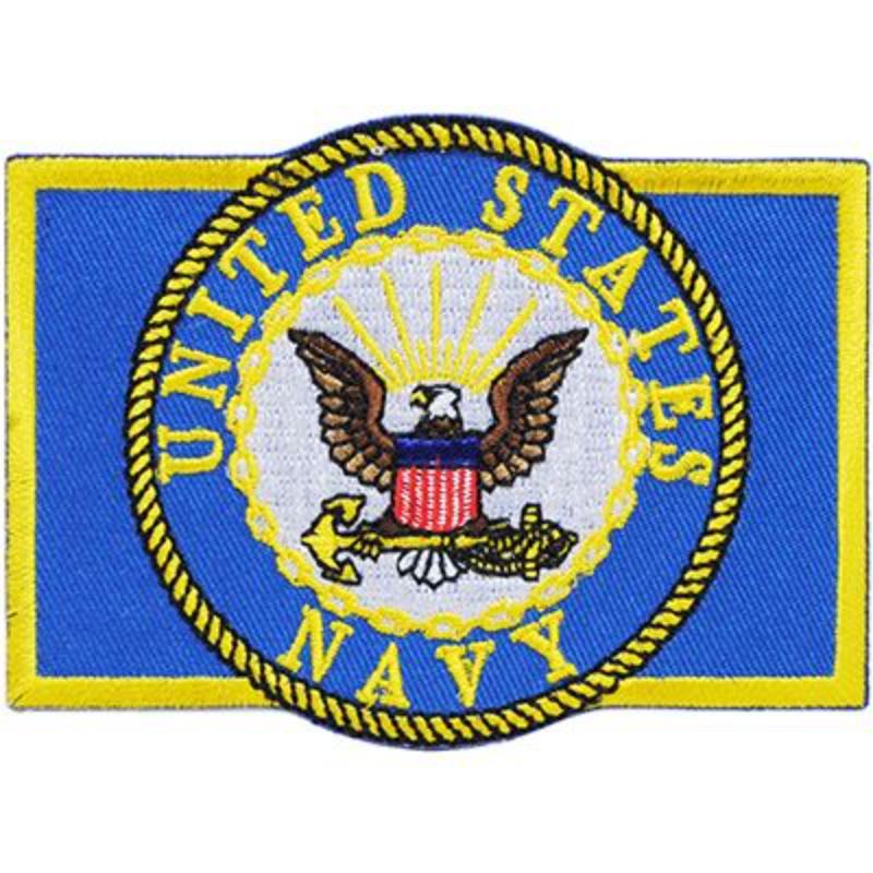 PM3803 Patch - USN Logo, Rectangle - 3.5 x 2.5 in.