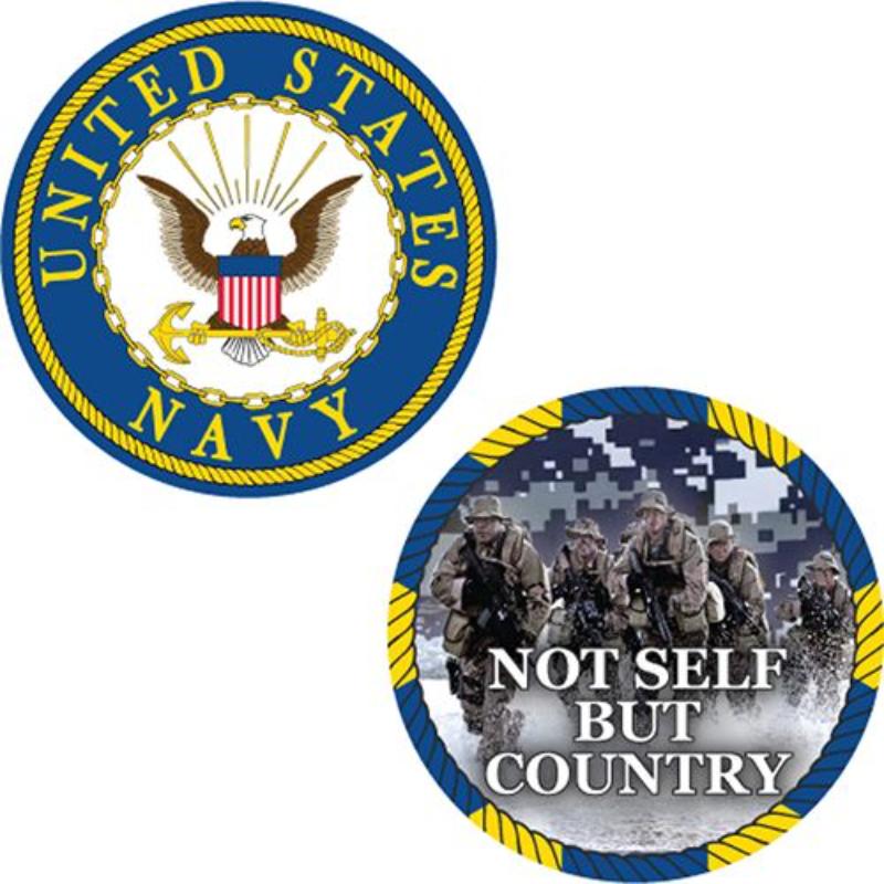 Picture of Eagle Emblems CH3531 Challenge Coin - USN Not Self - 1.75 in.
