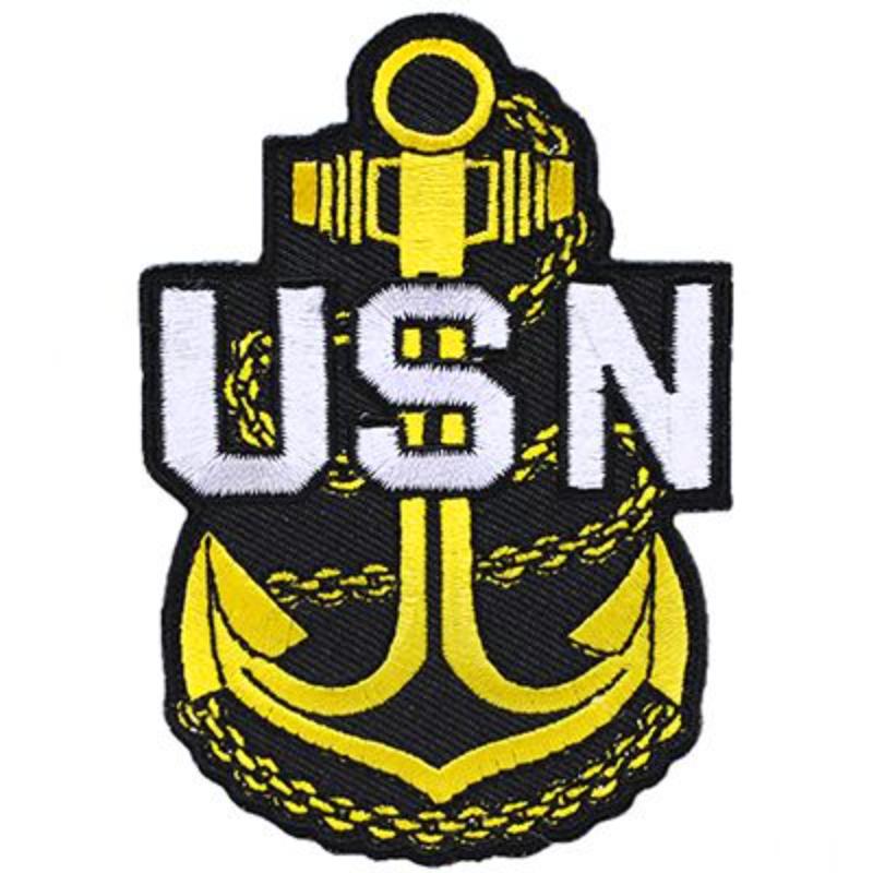PM0978 Patch - USN Logo, Cpo - 3.5 in.