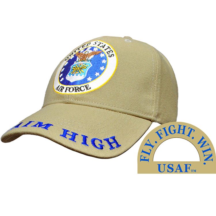 CP00414 Cap - USAF Emblem, Khaki