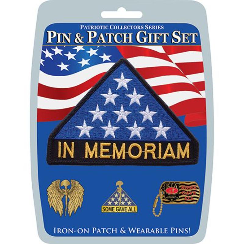 Picture of Eagle Emblems DIS0031 Gift Set - Kia in Memoriam - 3 Pins & 1 Patch