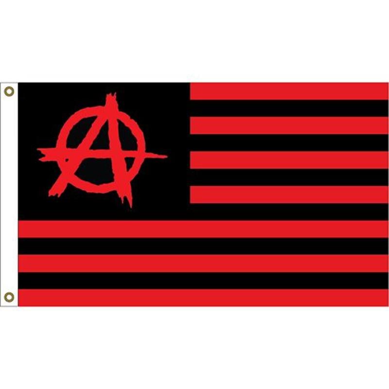 Anarchy USA Flag - 3 x 5 ft. - Durable Patriotic Design