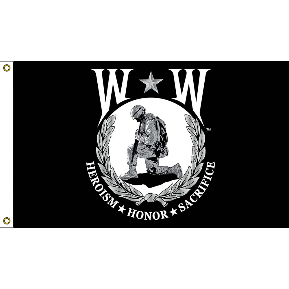 F3086 Flag - Wounded Warrior - Poly-Cotton - 3 x 5 ft.