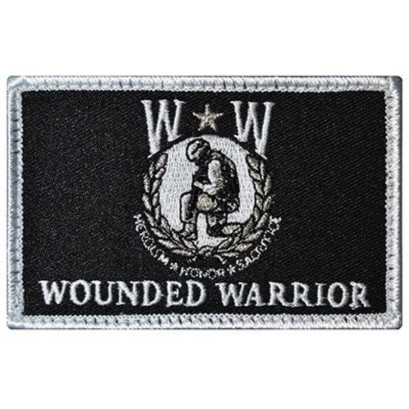 PM3867V Patch - Wounded Warrior - Cloth Hook & Eye - 3.5 x 2.25 in.