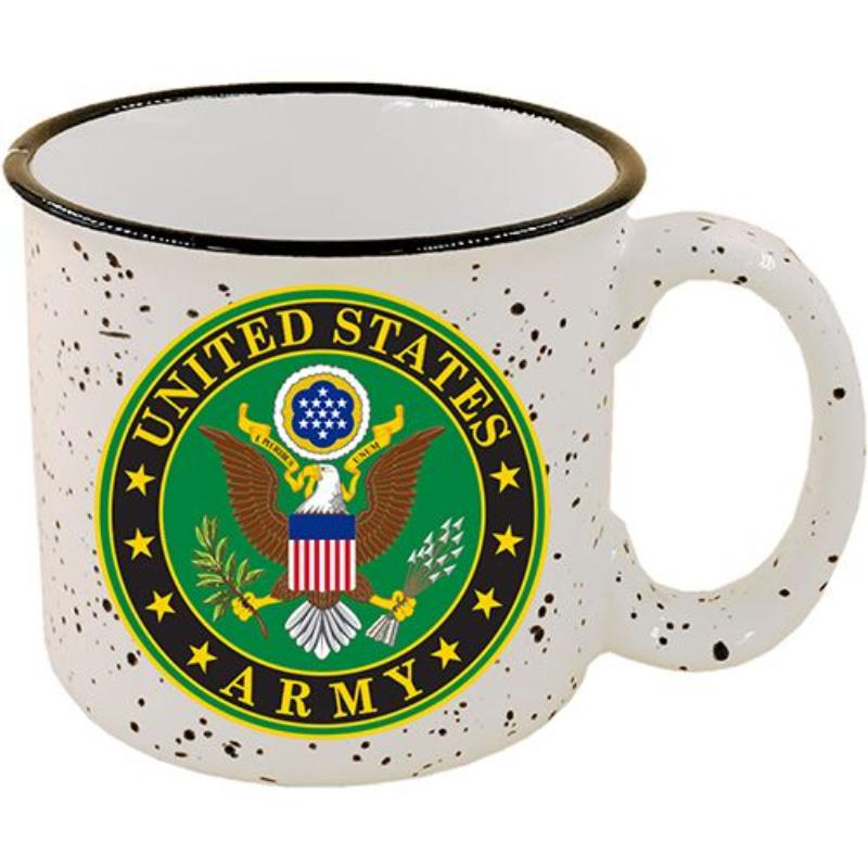 Picture of Eagle Emblems CU0103 Cup - Coffee, US Army Symbol - Stone-Speckled Camper - 14 oz
