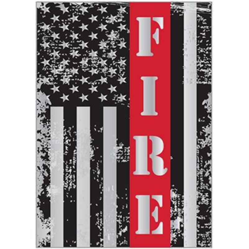 MG0834 Magnet - Fire Red Line Button - 2.5 x 3.5 in.