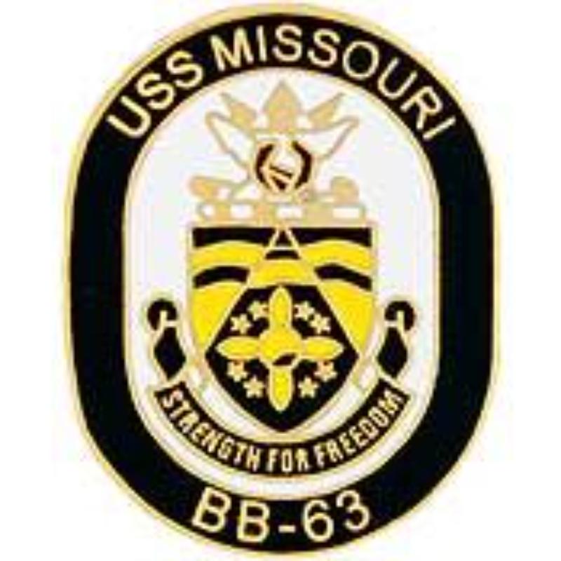 P15545 Pin - USS, Missouri - 1 in.
