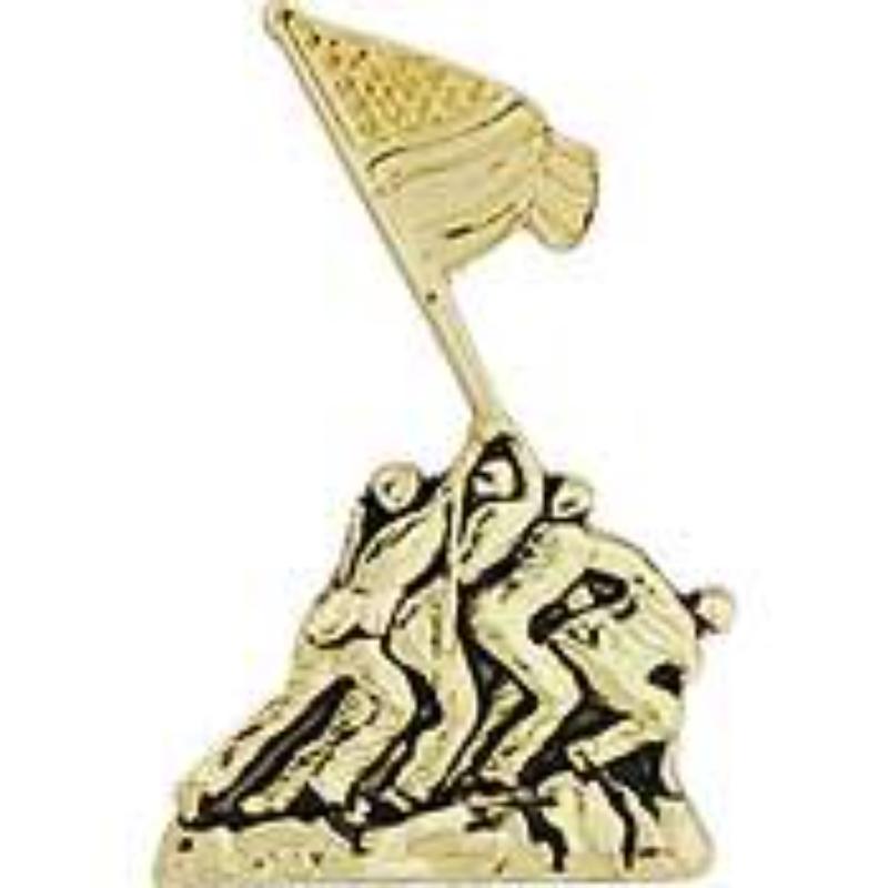 P15554 Pin - USMC, Iwo Jima, Emblem - 1.25 in.