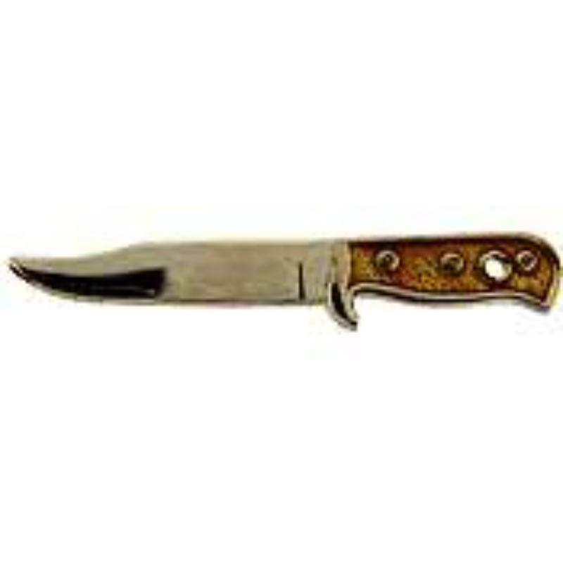 Bowie Knife Pin - Silver - 1.31 in. - Durable Military Design