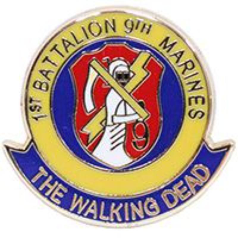 P15733 Pin - USMC, 9th Walk. Dead - 1 in.