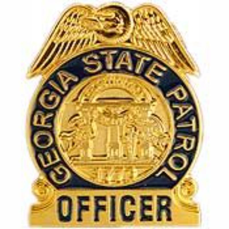 P02610 Pin - Police decal, Georgia - 1 in.