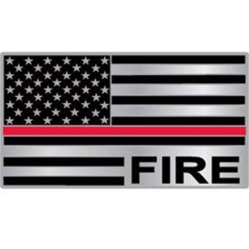 P15979 Pin - Fire, Red Line Honor Flag - 1.125 in.